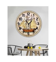 bilge Tasarım RETRO Duvar Saati 35 x 35 CM (Karışık)