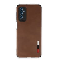 Samsung Galaxy M52 5g Kılıf Loop Deri Silikon - Kahverengi