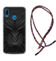 Huawei P20 Lite Mate 10 20 Lite Pro P40 Lite KılıfBoyun Asklı Rasta Silikon Black Fox 1325