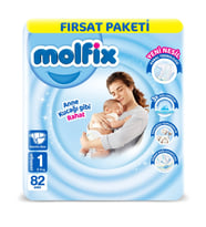 Bebek Bezi Fırsat Paketi 1 Beden 2-5 Kg 82 Adet
