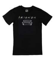 Friends Koltuğu Siyah Tişört
