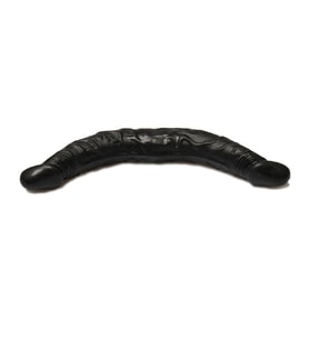 Lilitu Shop 36 cm Çift Taraflı Realistik siyahi Dildo Vajinal Penis