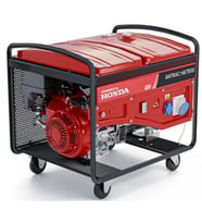 Honda HK7500 GX390 7.5kVa 9.3kW 13bg 389cc 108kg Tekerli Marşlı Monofaze Benzinli Jeneratör