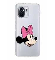 Xiaomi  Mi 11  Kamera Korumalı Kapak Minnie Mouse Tasarımlı Şeffaf  Kılıf
