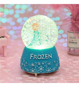 Frozen Kar Küresi Işıklı Müzikli Büyük Boy Kar Küresi