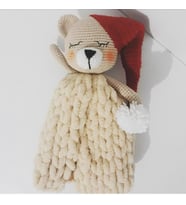 Uykucu Amour Ayıcık Amigurumi Organik Oyuncak