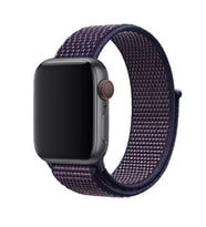 Apple Watch 40mm Uyumlu Kordon Hasır Örgü Cırt Cırtlı Terletmeyen Zore KRD-03 Kumaş Kayış