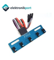 TCRT5000L 5 Kanal Kızılötesi Sensör Modülü 5'li Çizgi İzleyen Sensör Arduino