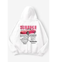 Hızlı ve Öfkeli Suki Kapüşonlu Unisex Beyaz Sweatshirt