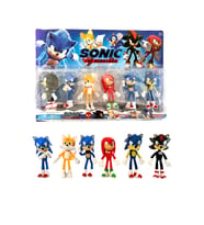 Sonic Tails Ekidne Knuckles Shadow Gölge Kirpi Sonik Ve Arkadaşları 6lı Set (Çok Renkli)