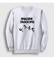 Presmono Unisex Beyaz World Imagine Dragons Sweatshirt 83157tt (Beyaz)
