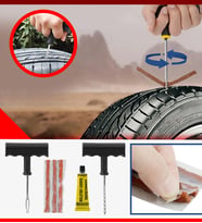 Xolo Bisiklet Motosiklet Araç Lastik Yama Komple Tamir Kiti Fitil Atma Seti