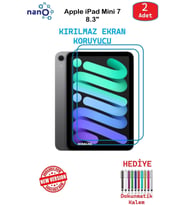 Apple iPad Mini 7 8.3" İçin Nano Ekran Koruyucu 9h Esnek 2 ADET