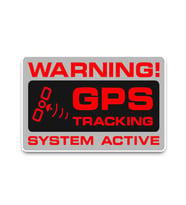 4 adet Gps Tracing Takip Etiketi Uyarı Yapıştırması 10cm  md14