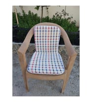 4 Adet Buldan Arkalıklı Sandalye Minderi, Midi Boy (Kalınlık 3,5cm)-Karışık Renkli (Çok Renkli)