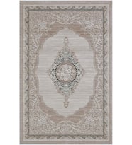 Eliana Home Baskılı, Yıkanabilir Kaymaz Taban Salon Halısı LNA0552 100x150 cm (Kahverengi)