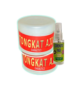 Süper Tongkat Ajimat Madura 2ad 100 Ml Wagına Pres Şekilleme Kremi + Yanında 30 Ml Çörek Otu Yağı