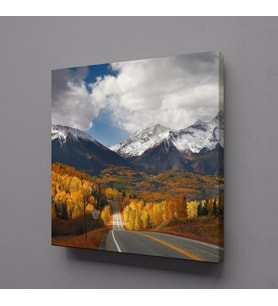 KARLI DAĞLAR KANVAS TABLO 40x40cm (Karışık)