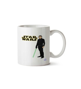 Luke Skywalker Star Wars iki Tarafı Baskılı Kupa Bardak