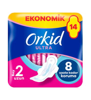 Orkid Ultra Extra Uzun 14 Adet Ekonomik Paket Hijyenik Ped