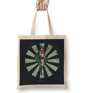 Sailor Moon Pluto Retro Japanese Bez Çanta Uzun Saplı