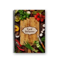 DEFFTER 64503-9 20x28 YEMEK TARİF DEFTERİ / CHOPPING BOARD