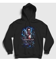 Presmono Unisex Siyah Time Travel Film The Terminator Kapüşonlu Sweatshirt 254917tt