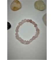 PEMBE KUVARS AMORF NATÜREL DOĞALTAŞ BİLEKLİK