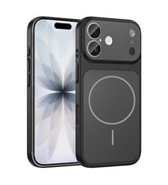 Apple iPhone 16 Uyumlu Kılıf Zore M-Safe Şarj Özellikli Kamera Korumalı Formen Kapak (Siyah)