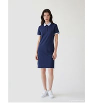 LCW Comfort Lacivert Gömlek Yaka Mini Elbise