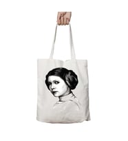 Princesa Leia Star Wars iki Tarafı Kalıcı Baskılı Yıkanabilir Çanta