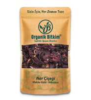 Organik Bitkim Nar Çiçeği (Mekke-Medine Gülü) Hibiskus 250 gr