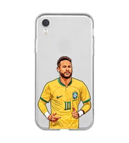 Iphone XR Uyumlu Neymar Da Silva Tasarımlı Şeffaf Telefon Kılıfı