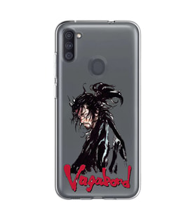 Samsung Galaxy M21 Uyumlu Vagabond Anime Desenli Şeffaf Telefon Kılıfı