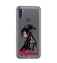 Samsung Galaxy M21 Uyumlu Vagabond Anime Desenli Şeffaf Telefon Kılıfı