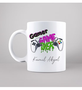 Gamer ( Oyuncu ) Tasarımlı Kupa Kişiye Özel