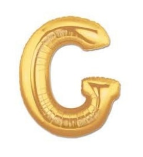 Folyo Balon G Harfi Gold ( altın ) Renk 100 Cm