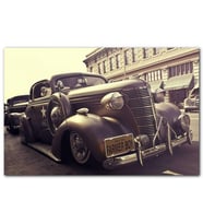 Cakatablo Çiftçi Çocuk Plakalı 1938 Model Antika Araç MDF Tablo