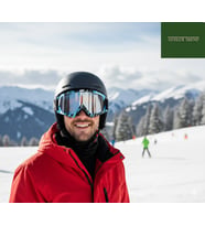 ESRADA Kayak Gözlüğü Antifog Ventilli Uv Korumalı Güneş Kar Gözlük Aynalı Gümüş Snowboard