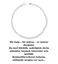 925 Ayar Gümüş Tektaş Detaylı Kalp Zincir Bileklik – 21 cm