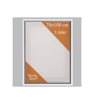 Beyaz Çerçeveli 70x100 cm Boş Tuval Tablo