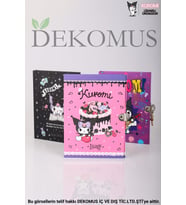 DEKOMUS İLE YENİ SEZON LİSANSLI KUROMI KİLİTLİ HATIRA DEFTERİ 96 YAPRAK