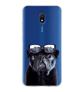 PrintiFy Xiaomi Redmi 8A ile Uyumlu 1mm Slim Fit Köpek 3 050f Baskılı Şeffaf  Kılıf