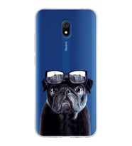 PrintiFy Xiaomi Redmi 8A ile Uyumlu 1mm Slim Fit Köpek 3 050f Baskılı Şeffaf  Kılıf