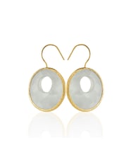 Kadir Jewellery 22 Ayar Altın Kaplama Kadın Taşlı Küpe -El İşçiliği Ve Hipoalerjenik Küpe