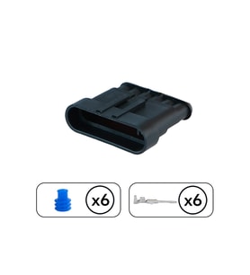 Superseal Dişi Soket 6 Pin Kablosuz