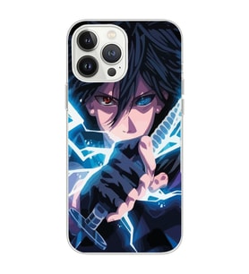 Iphone 12 PRO Uyumlu Naruto Sasuke Tasarımlı Şeffaf Telefon Kılıfı