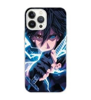 Iphone 12 PRO Uyumlu Naruto Sasuke Tasarımlı Şeffaf Telefon Kılıfı