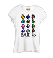 Among Us - Hat Beyaz Kadın Tshirt