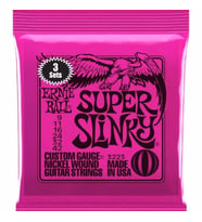 Ernieball P03223 SUPER SLINKY 3 PACK Elektro Tel (3lü Paket)